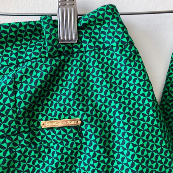 Michael Kors Green Foulard Dress Pants - Picture 2 of 8